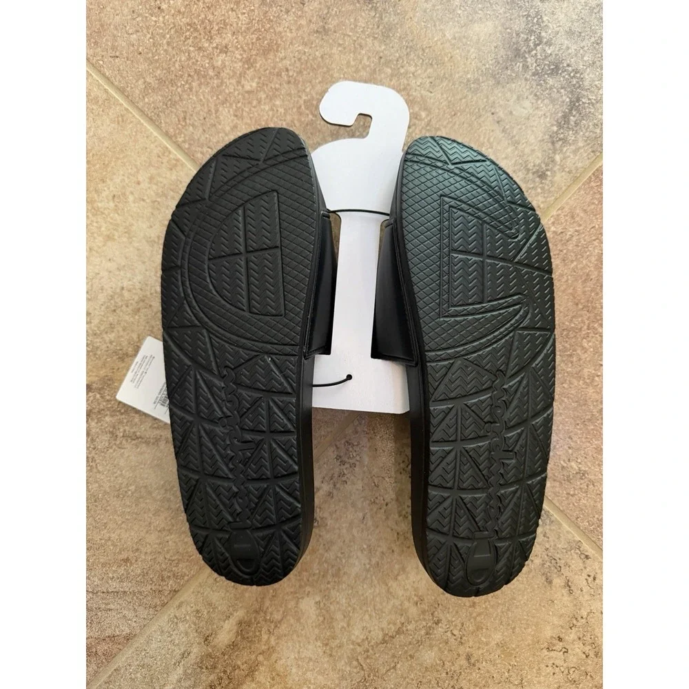 Men's Champion IPO Squish Slide Sandles Black Size 11 NWT